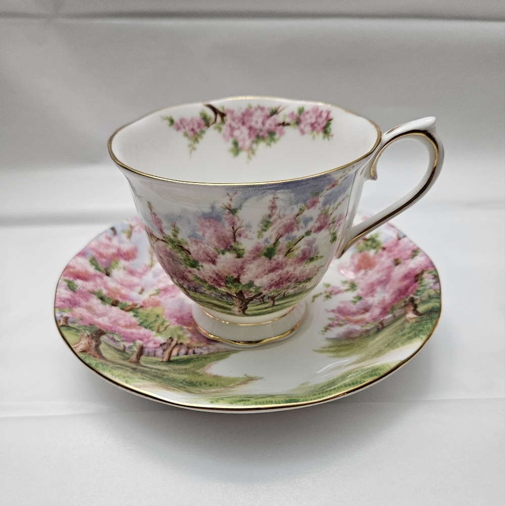 Royal Albert "Blossom Time" cup and saucer.